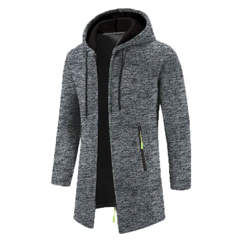 Sudaderas para hombre - Sudaderas con capucha de manga larga para hombre - Sudadera con capucha y cremallera para hombre - Abrigo de invierno oversize para hombre - Suéter negro
