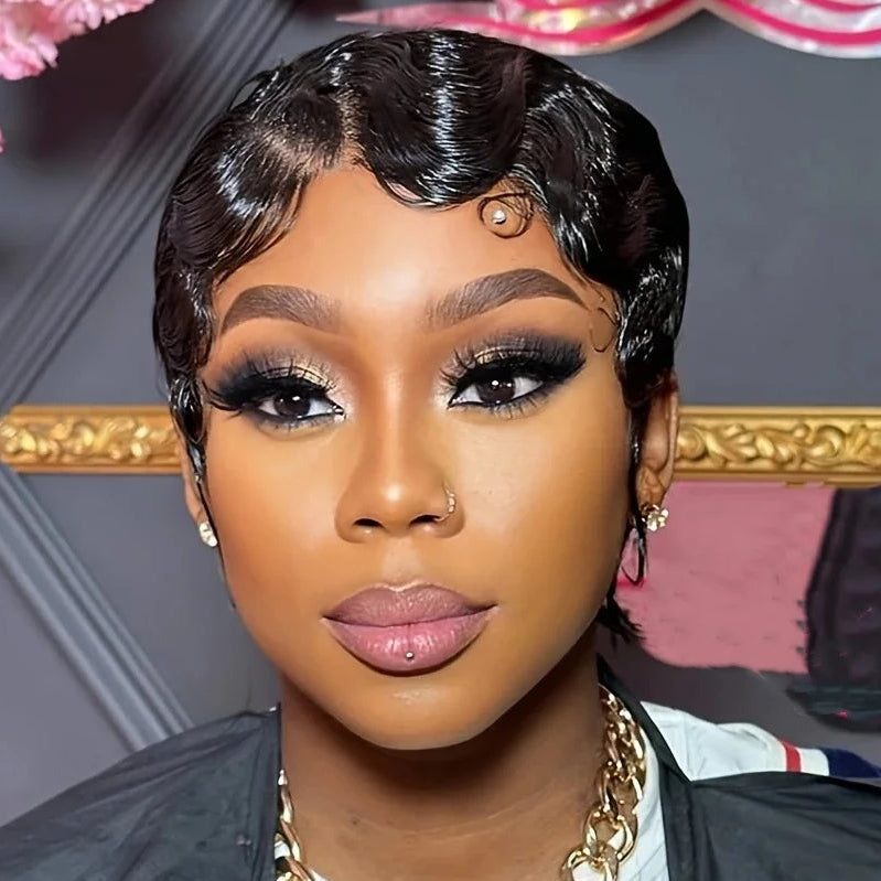 Finger Wave Pixie Wig