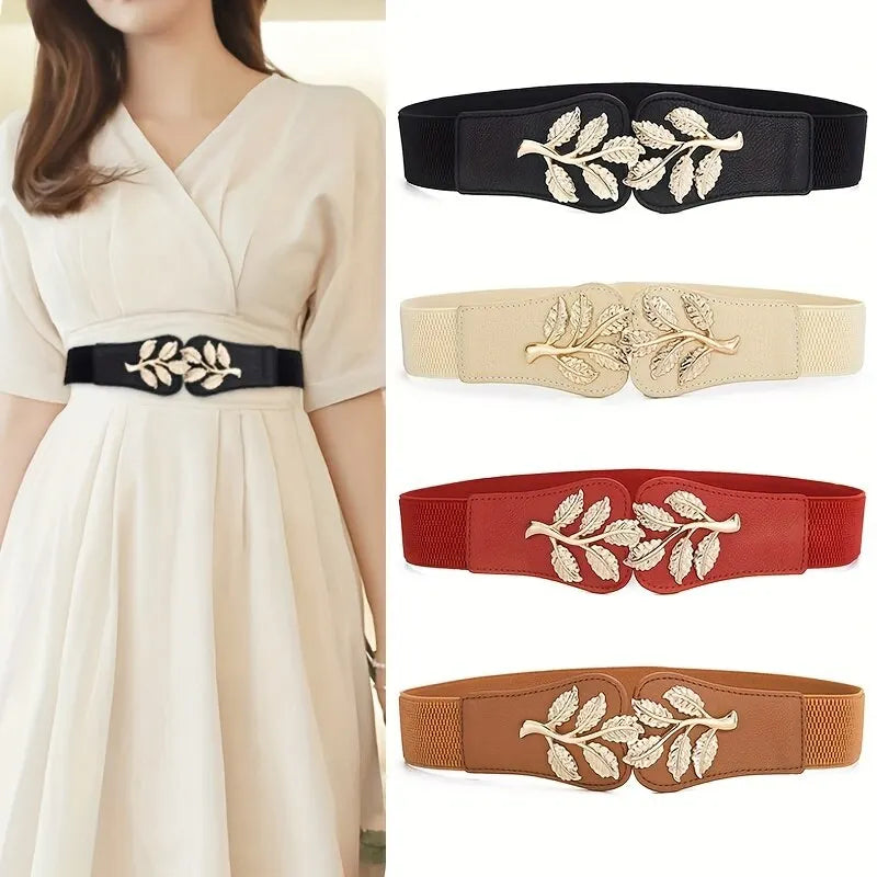 Gold Leaf Elastic Belt