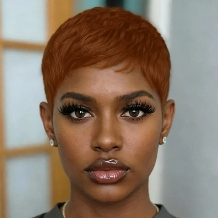Burgundy Pixie Wig