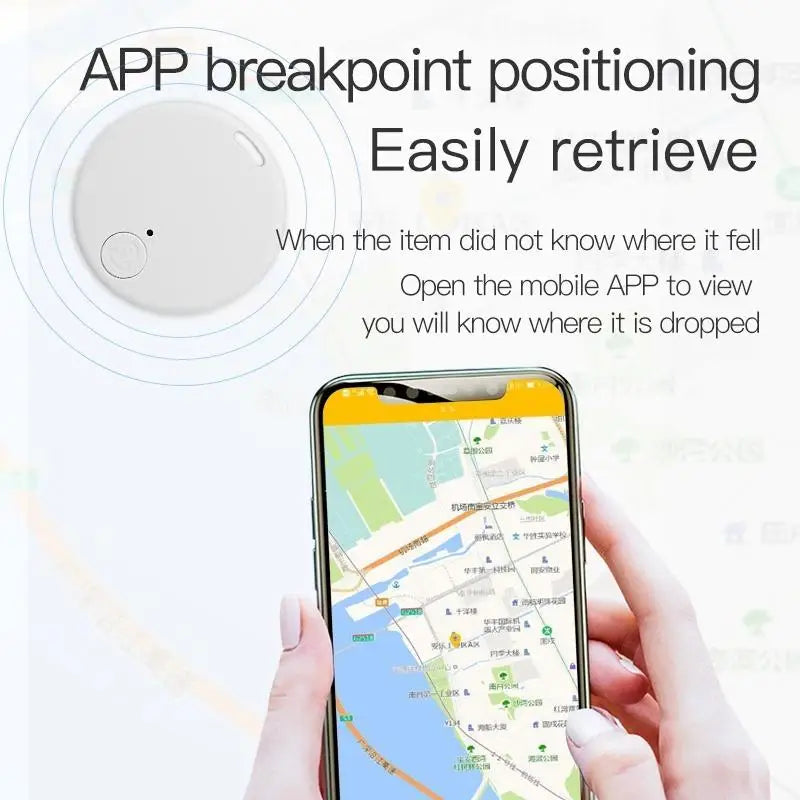 Mini localizador GPS alarma antirrobo cartera llavero etiqueta inteligente rastreador compatible con Bluetooth llavero localizador de llaves para perros, mascotas y niños
