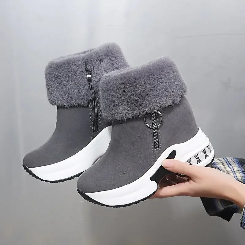 Bottes de neige d'hiver en coton pour femmes