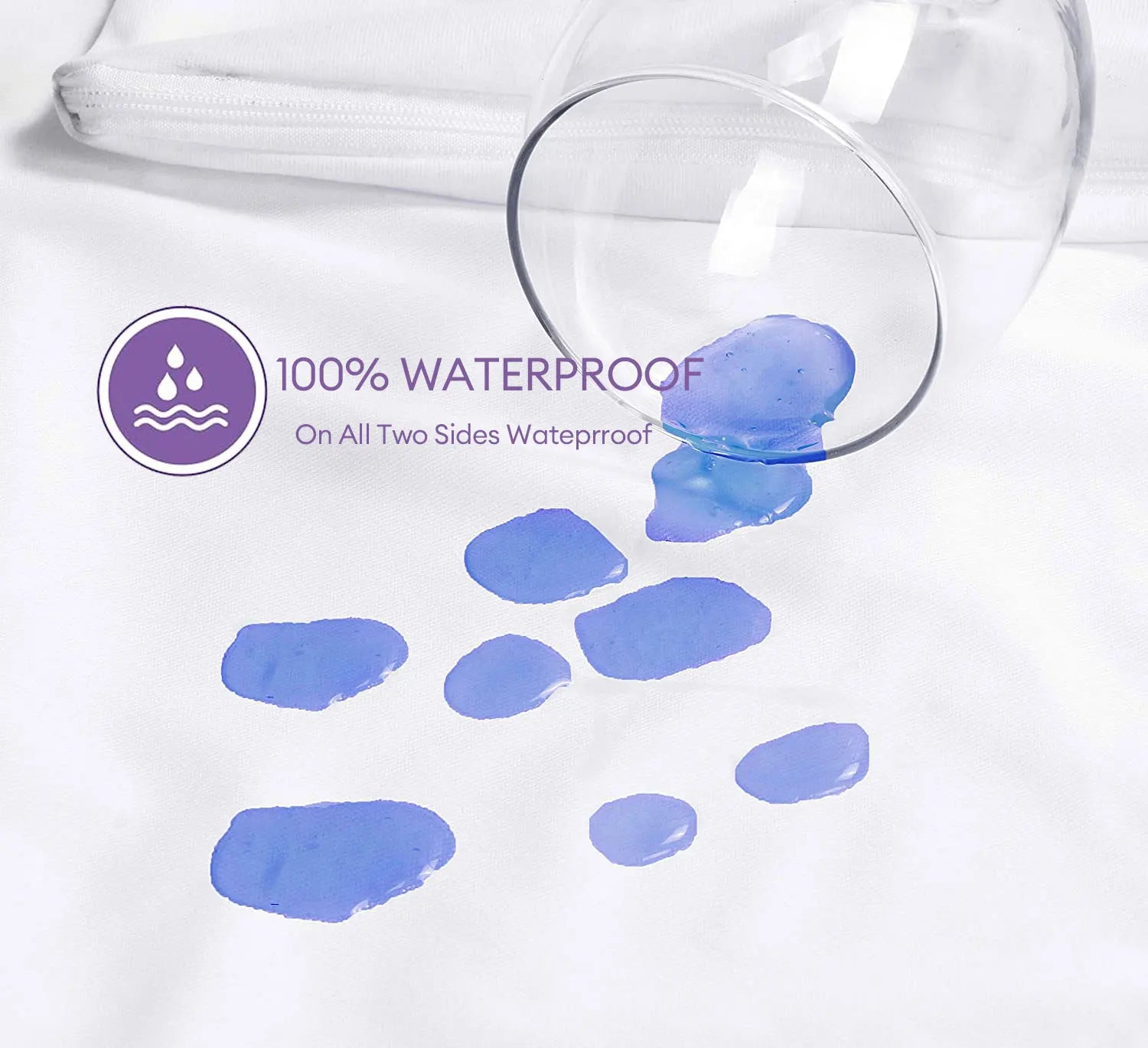 1 protège-matelas pour berceau, housse de matelas lisse et imperméable, lavable et anti-acariens