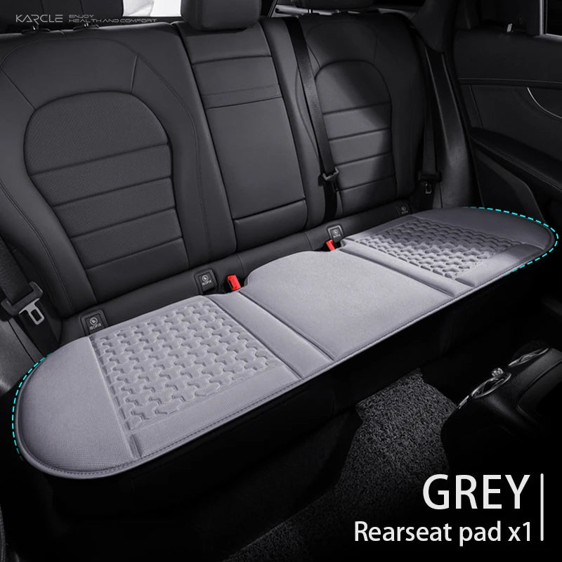 Funda de asiento de coche de verano 3D transpirable de seda helada, cojín de asiento de coche con diseño convexo, almohadillas protectoras de asiento de coche universales, alfombrilla de silla de coche