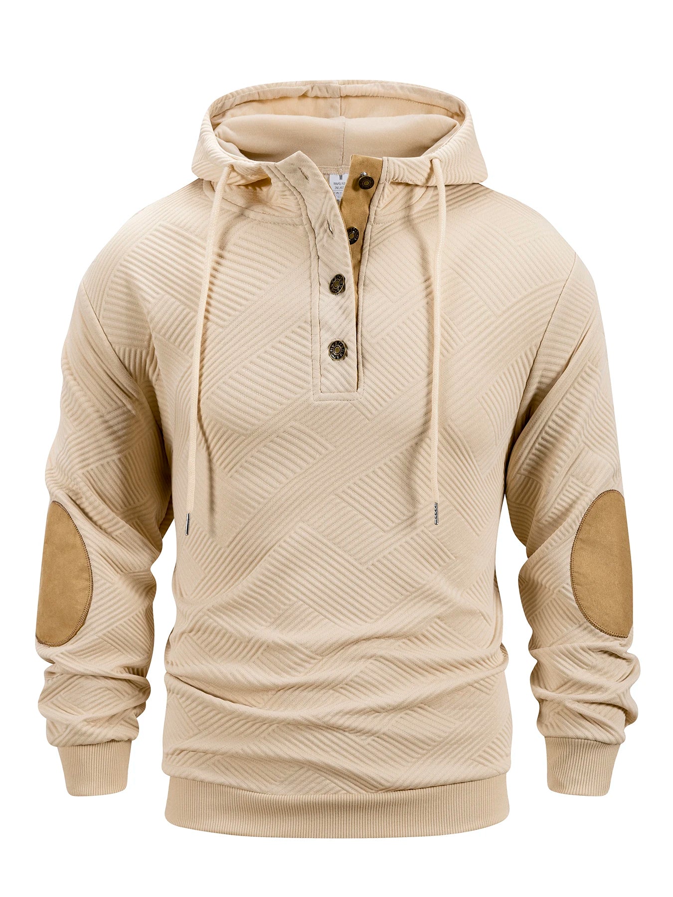 Sudadera con Capucha para Hombre, Cuello Alto, Manga Larga, Informal, de Punto, Otoño Invierno, Pulóver Casual Cómodo, Estilo Urbano
