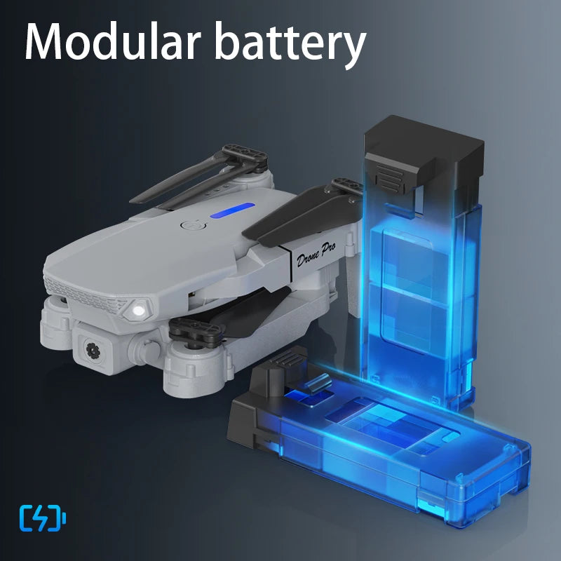 E88 Air Screen Control Drone Professional Wide RC Dron HD 4K Camera Foldable Helicopter Aircraft Quadcopter Drone Kid Gift Toys