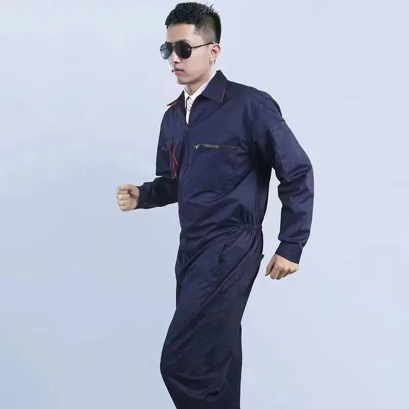 Work clothes for men and women, welding clothes, automotive repair workshop technicians, plus size clothing