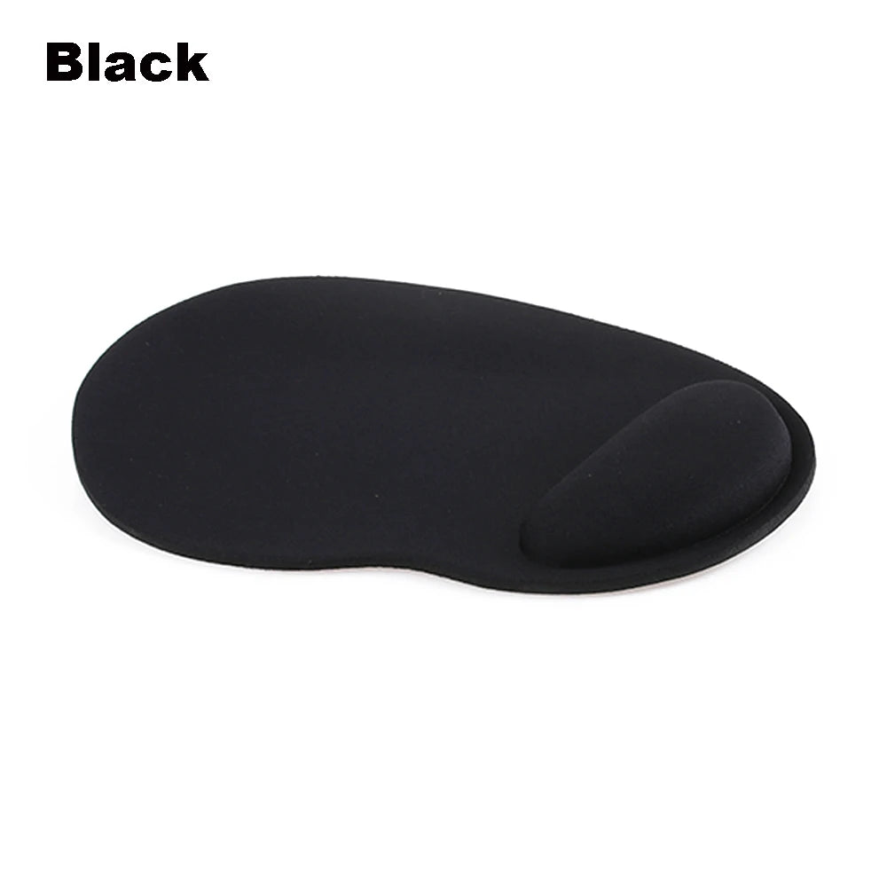 Alfombrilla de ratón de silicona con reposamuñecas, soporte ergonómico para la mano, alfombrilla antideslizante para ratones de juego, alfombrilla suave para ordenador de escritorio o portátil