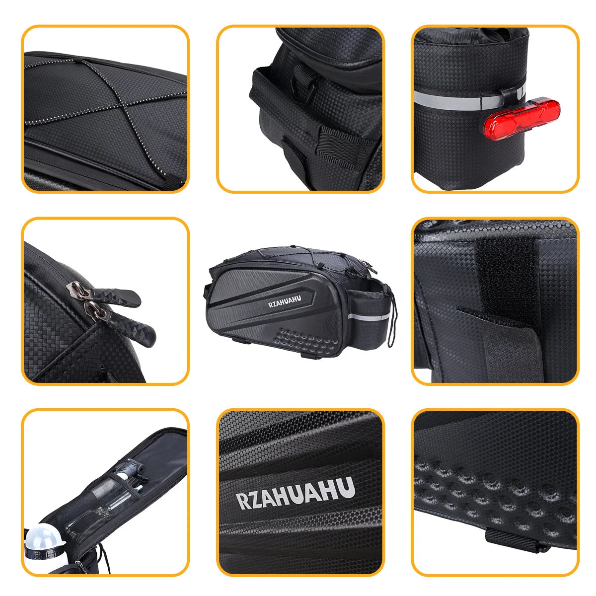 Bolsas para Bicicleta de Gran Capacidad, Bolso de Hombro para Bicicleta, Cesta Trasera, Alforja Impermeable para Maletero, Bolsas para Sillín