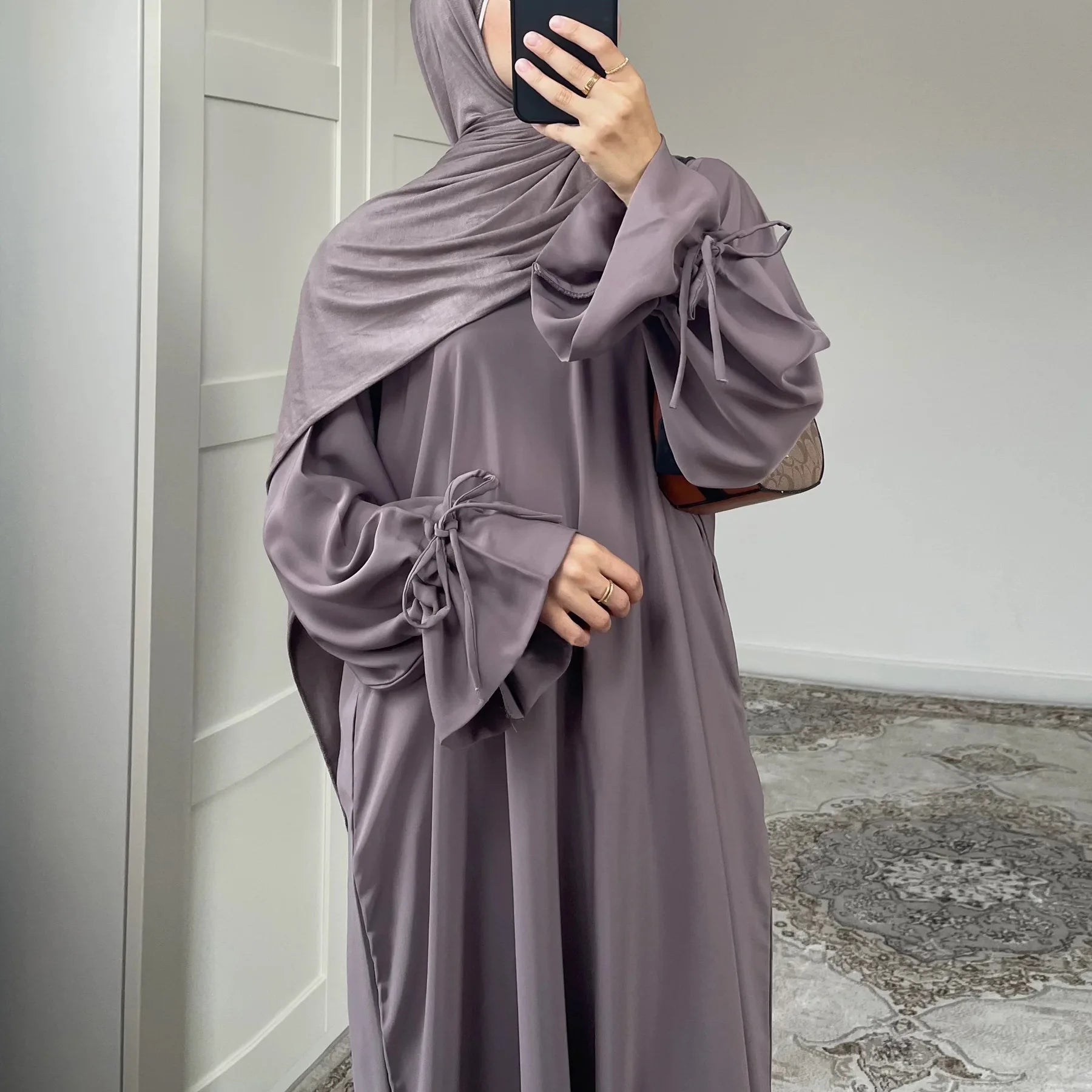 Ramadán Árabe Mujeres Musulmanas Vestido Modesto Elegante Abaya Lisa de Dubái Ropa Islámica para Iglesia Moda Turca Suelta Túnica Lisa