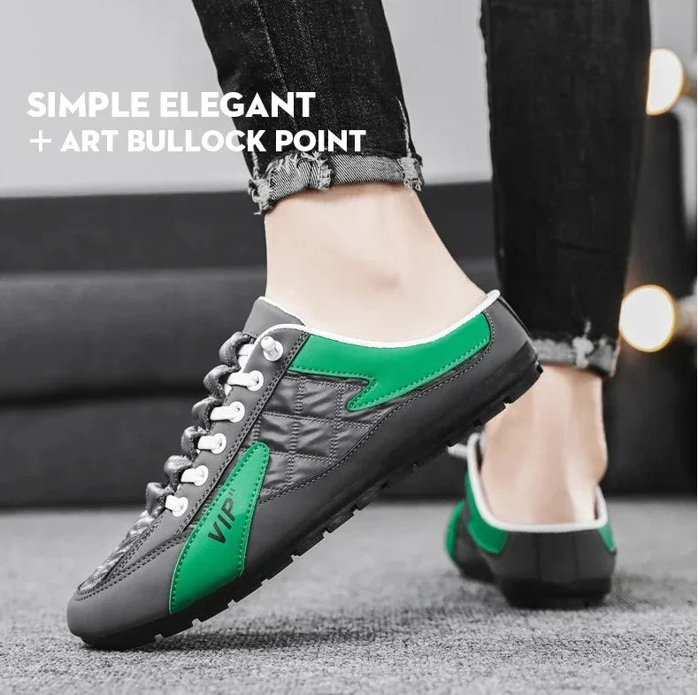 Pantuflas de Verano para Hombre Zapatos Casuales de Fondo Plano de Moda para Hombre Zapatos de Apoyo de Suela Blanda Zapatillas Deportivas para Hombre