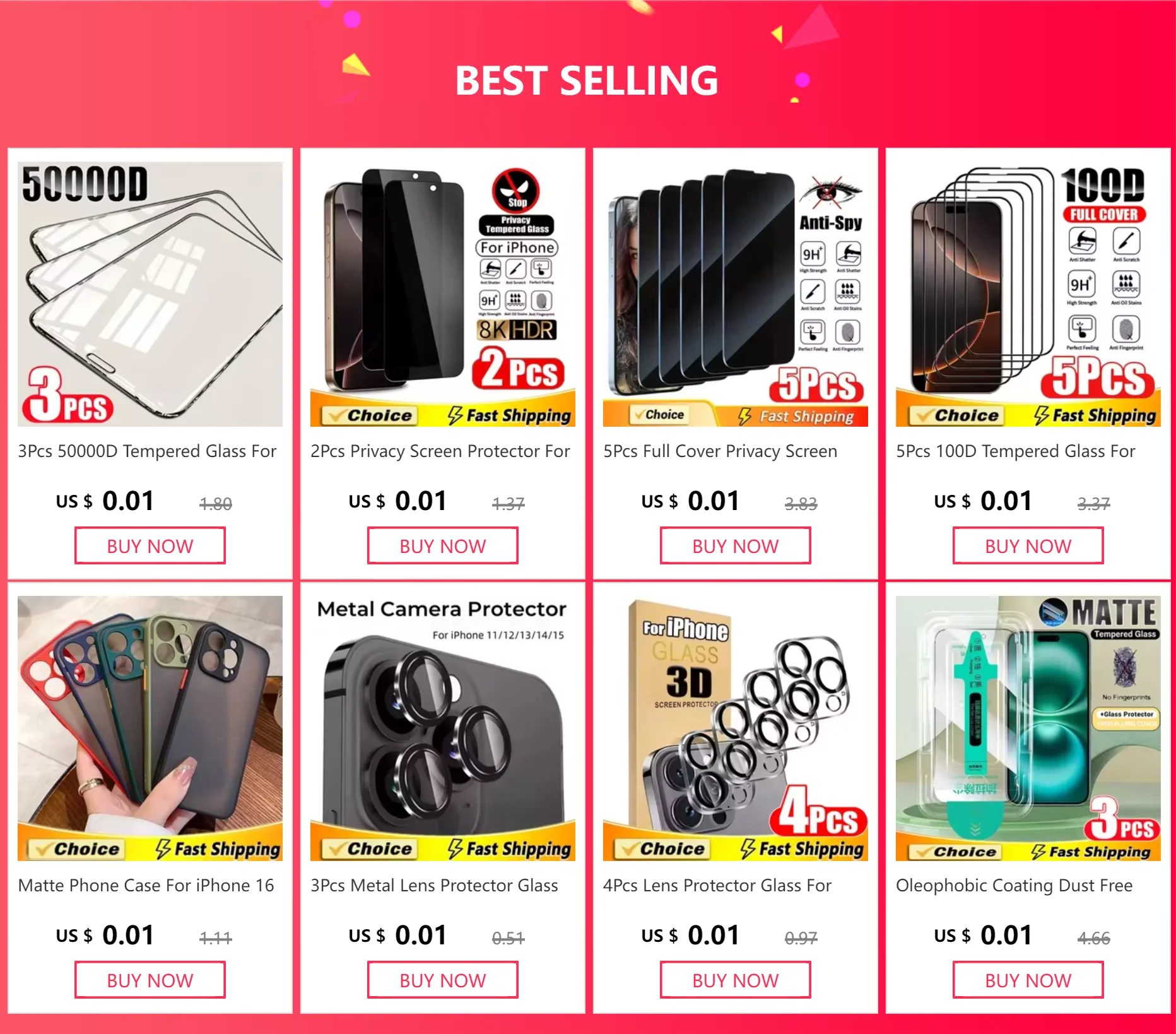 Lot de 5 films de protection d'écran de confidentialité pour iPhone 16, 11, 12, 13, 14 Pro Max, Mini, 8K, anti-espion, pour iPhone 15, PRO, XR, X, XS MAX