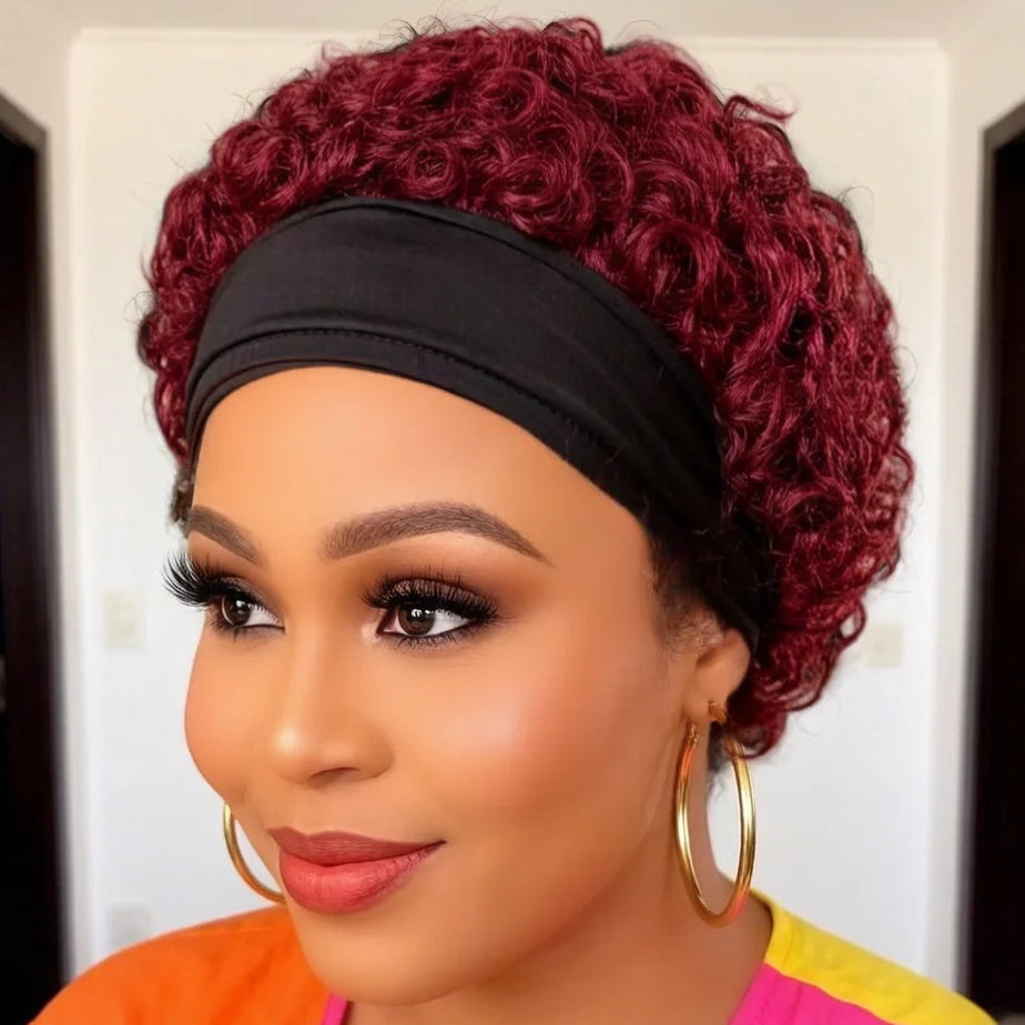 Pixie Headband Human Hair Wig