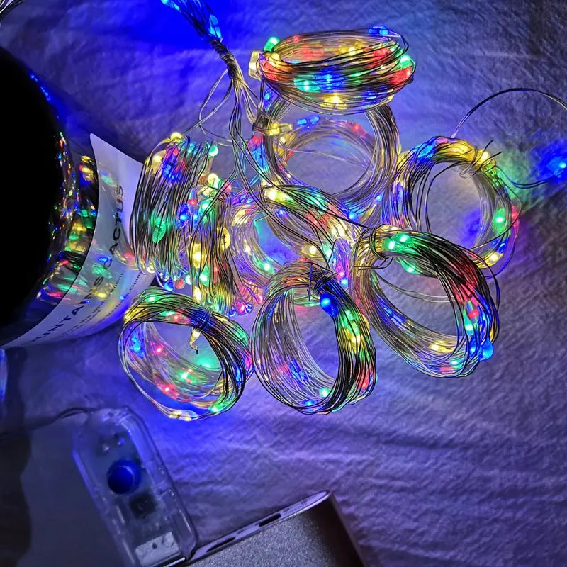 Cortina de luces navideñas, guirnalda, adornos de Feliz Navidad para el hogar, adornos navideños, regalos de Navidad, decoración de Año Nuevo