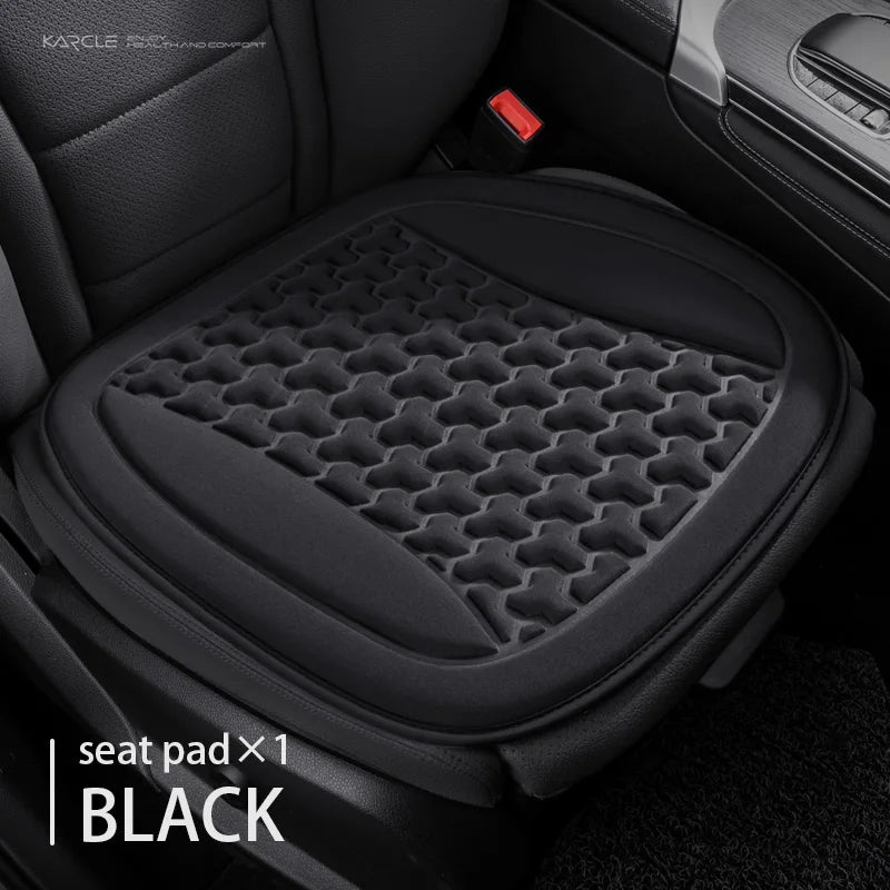 Funda de asiento de coche de verano 3D transpirable de seda helada, cojín de asiento de coche con diseño convexo, almohadillas protectoras de asiento de coche universales, alfombrilla de silla de coche