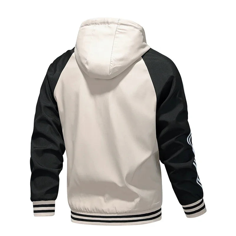 Chaqueta de hombre otoño primavera para moto cortavientos de alto rendimiento, ropa, chaqueta de moto para hombre, abrigos de moto, con rayas, a prueba de viento