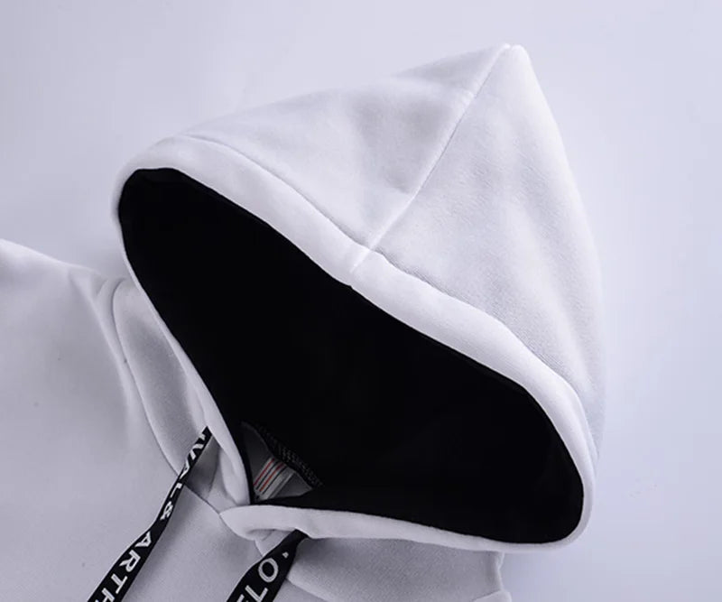 Chándal de hombre casual de lujo con sudadera con capucha de alta calidad, clásico, blanco y negro, traje de simplicidad o top o pantalones para correr