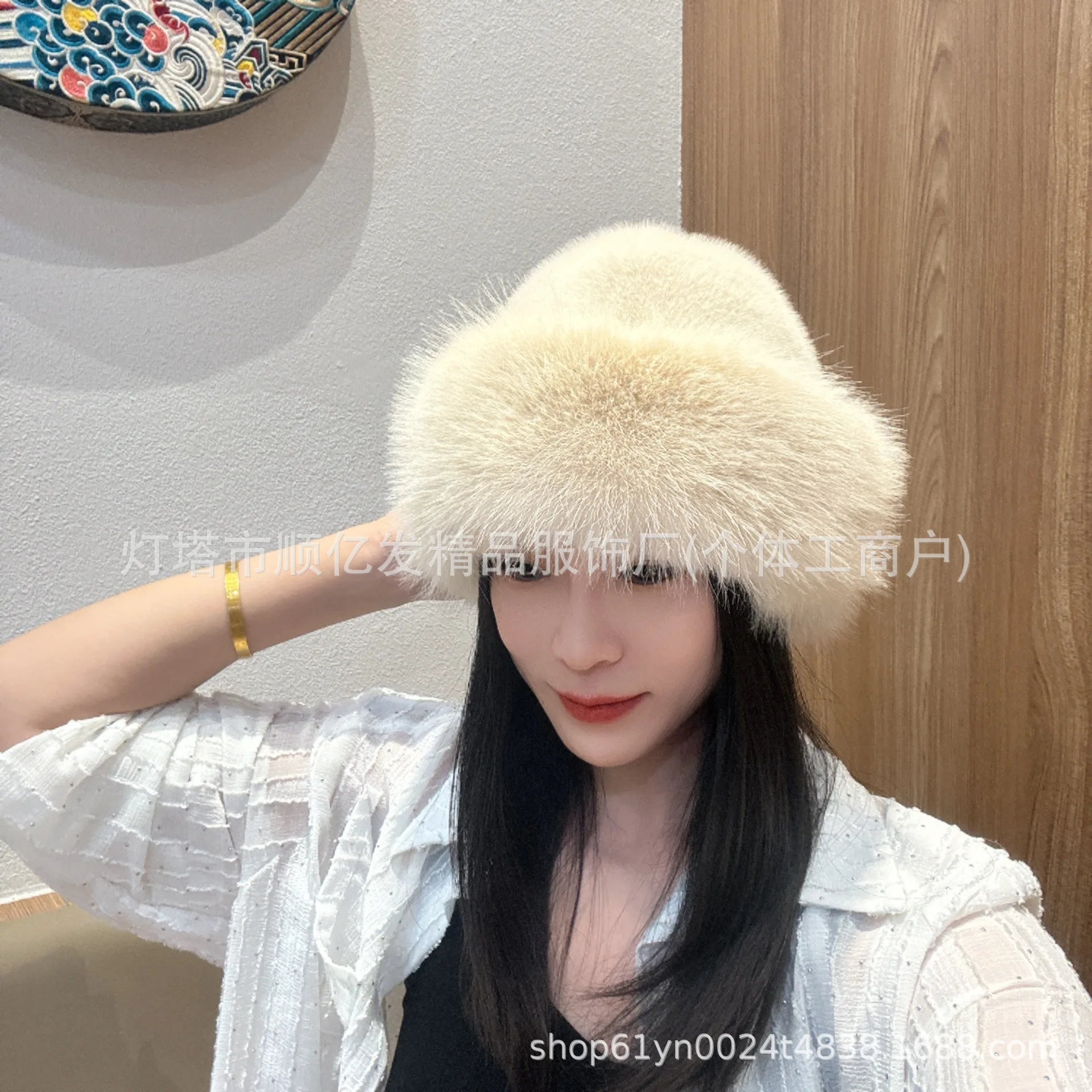 Chapeau mongol pour femme, nouveau chapeau de pêcheur épais, chaud et tendance, coupe-vent et résistant au froid