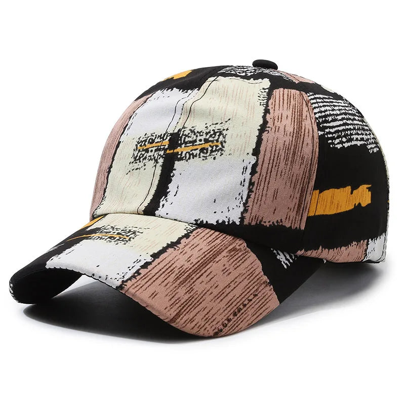 Gorra de béisbol de estilo raglan con paneles