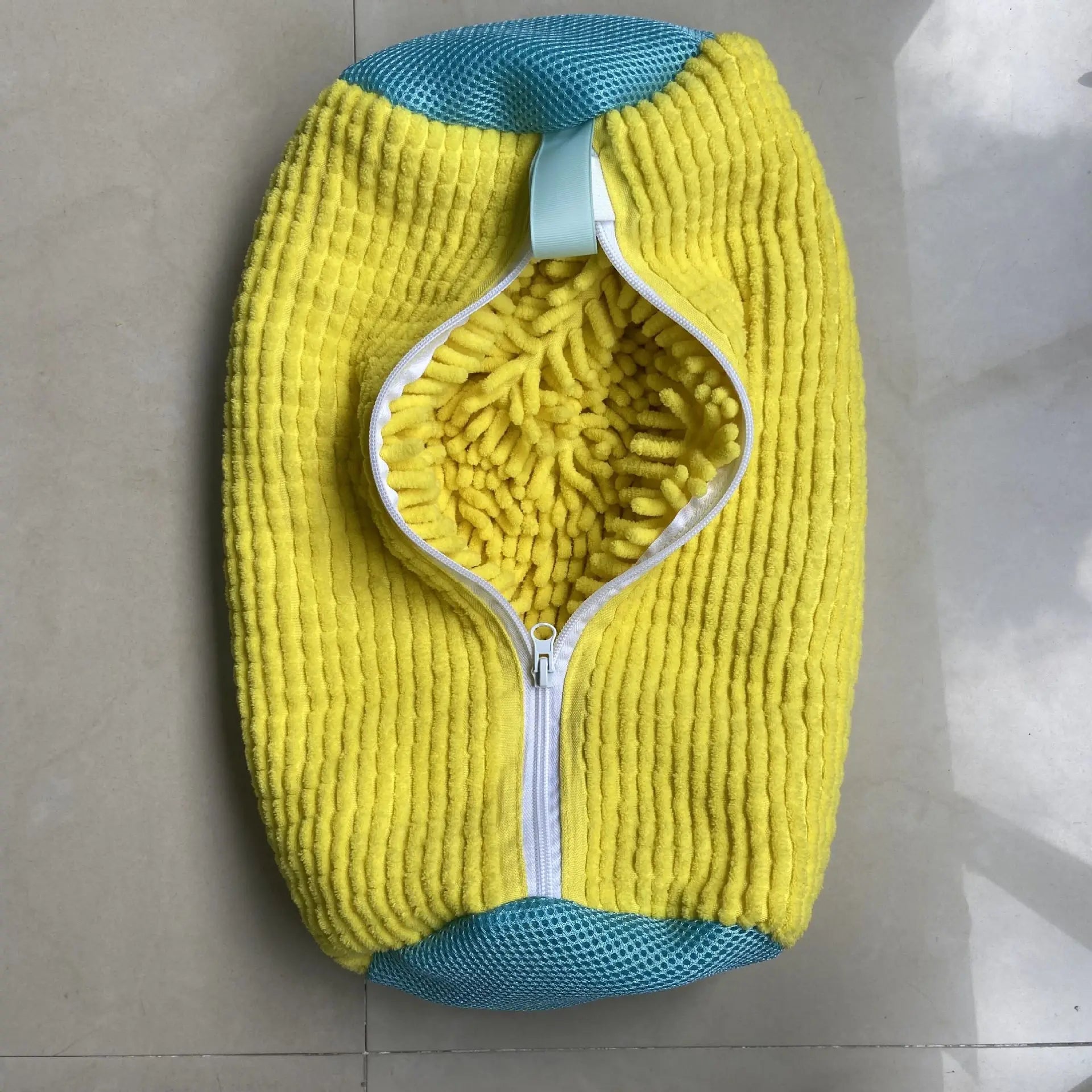 Bolsa de lavado de zapatos Fluffy Fiber 360° Surround Cleaning - Bolsa de lavandería reutilizable, duradera, lavable a máquina con cierre de cremallera (1 unidad)