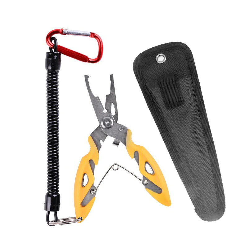 Alicates de pesca Herramientas Accesorios para bienes Alicates de aparejos Tornillo de banco Tijeras para tejer moscas Juego de trenzas Pinzas para pescado Multifunción