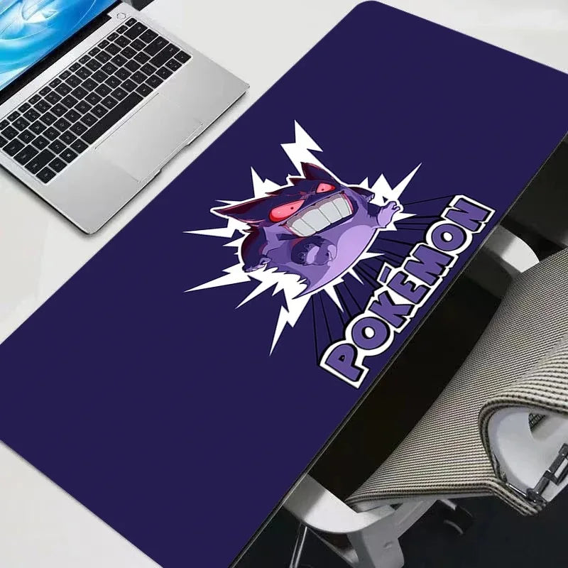 Large Gaming Mousepad P-pokemon Gengar Gifts Soft Mousepads Desk Pads for PC Keyboard Mats Table Rug 900x400 Computer Mousepad