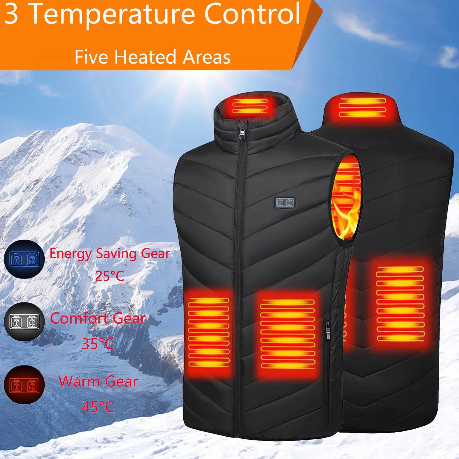 Chaleco polar calefactado