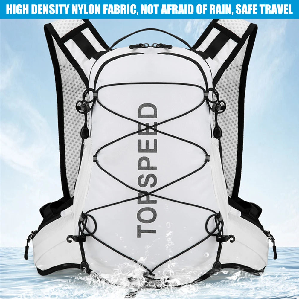 Mochila de Senderismo Ligera para Hombre y Mujer, Mochila de Viaje para Acampar al Aire Libre con Sistema de Hidratación, Equipo para Ciclismo y Correr
