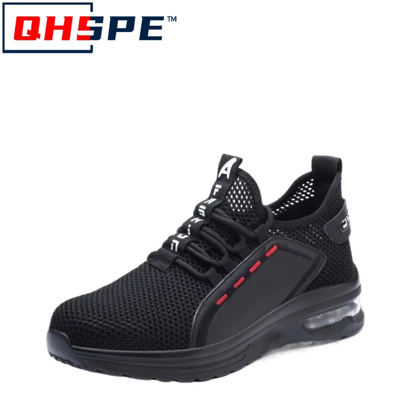 Zapatillas de trabajo con puntera de acero para hombre, zapatos de seguridad a prueba de perforaciones, botas de trabajo, calzado de seguridad indestructible de moda