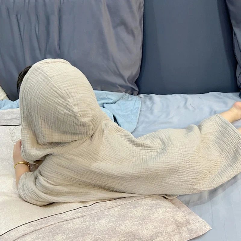 Bath Towel Cotton Corner Towel Breathable Bathrobe Soft Absorbent Hooded Bathrobe Children's Beach Towel Blanket