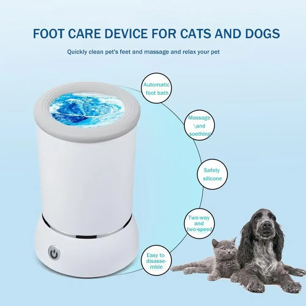 Automatic Dog Paw Cleaner – USB Rechargeable & Gentle Wash