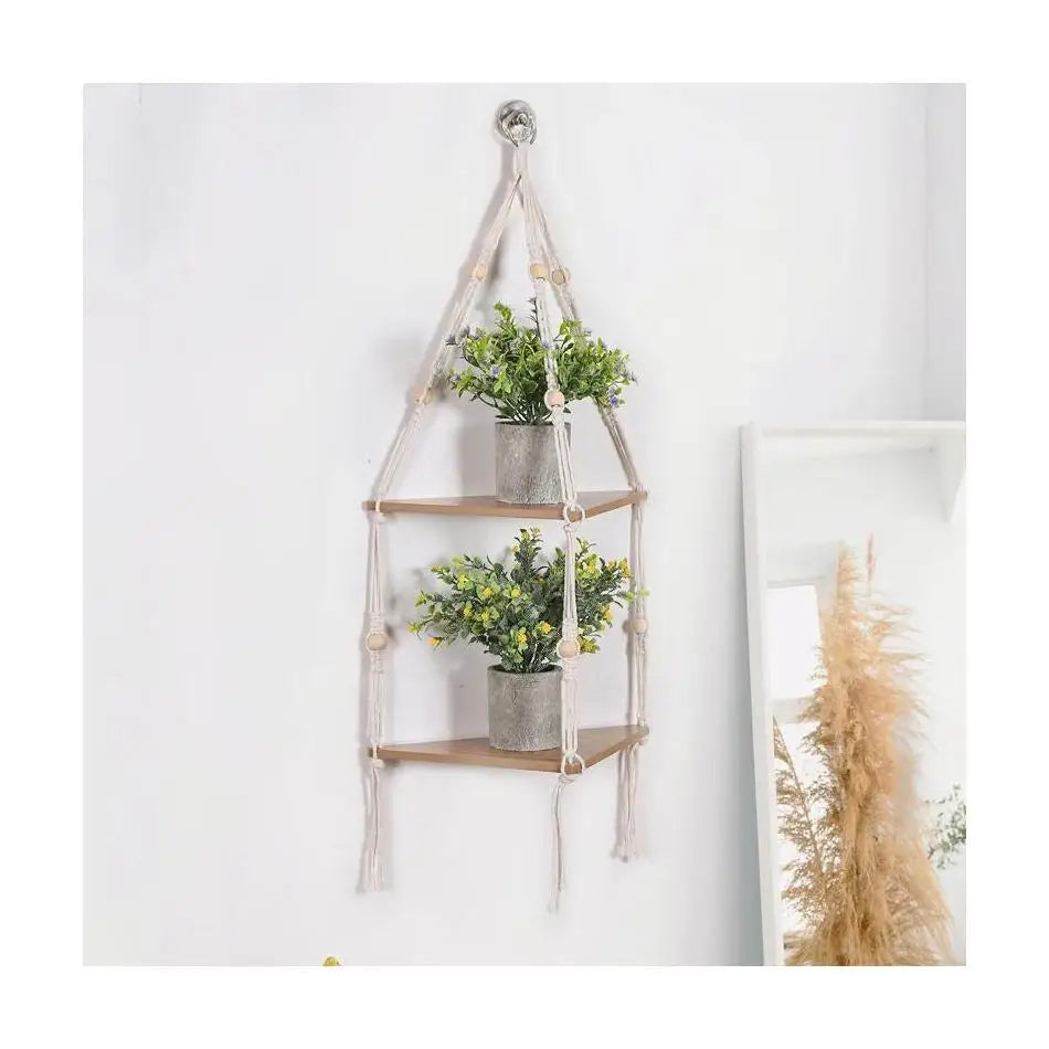 Floating Shelves Wood Stand Boho Home Decor Corner Shelf Wall Hanging Decor Triangle Shelf Display Stand Home Decoration Crafts