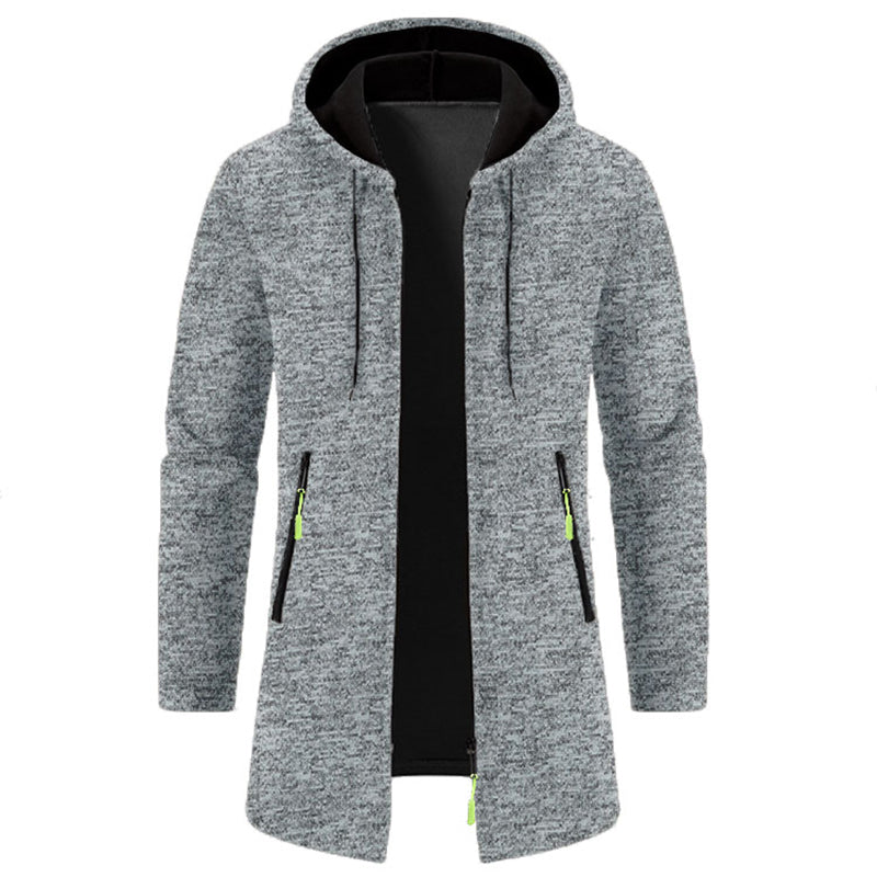 Sudaderas para hombre - Sudaderas con capucha de manga larga para hombre - Sudadera con capucha y cremallera para hombre - Abrigo de invierno oversize para hombre - Suéter negro