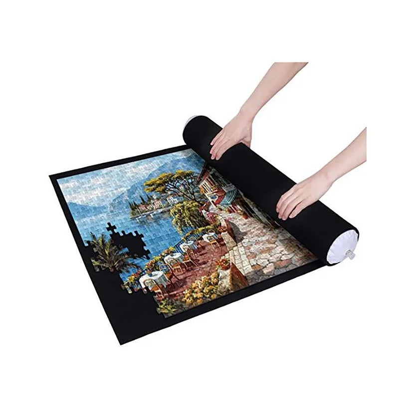 Rompecabezas Pad Jigsaw Roll Fieltro Tapete Alfombra Rompecabezas Manta Para Hasta 1500 Piezas Accesorios De Rompecabezas Nueva Bolsa De Almacenamiento Portátil De Viaje