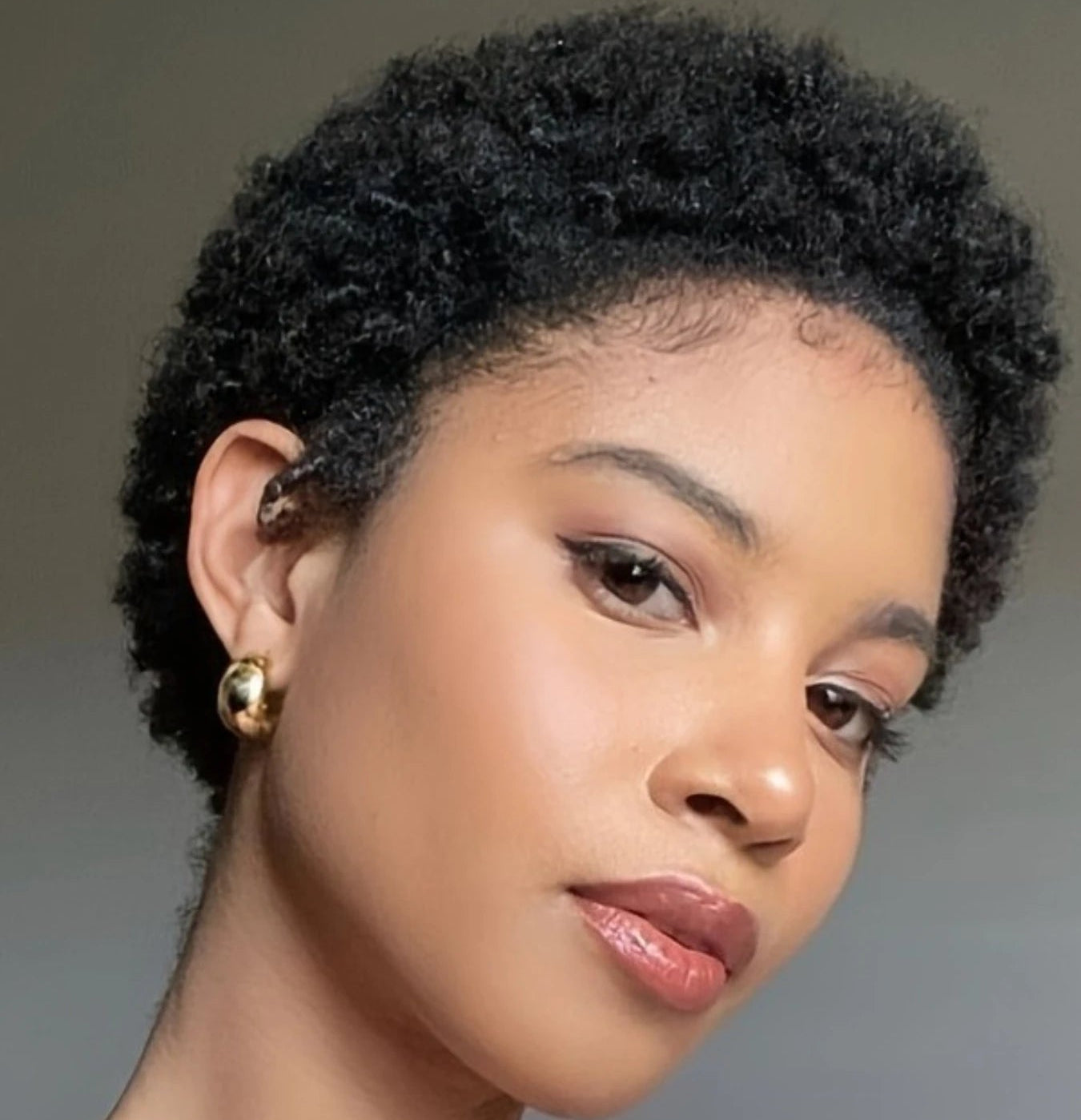 4" Afro Curly Pixie Wig