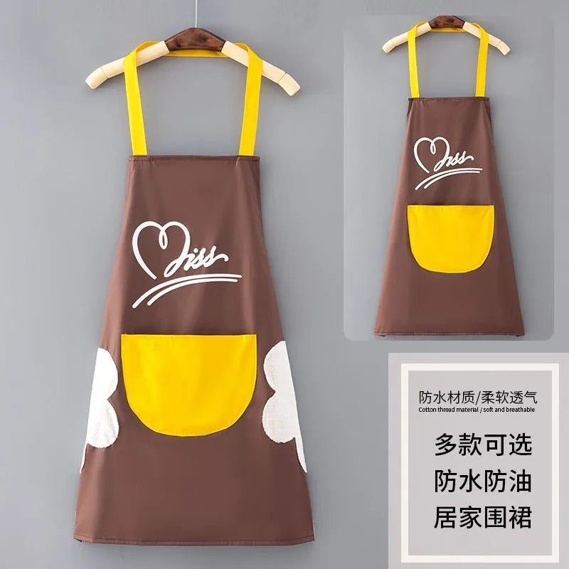 Tabliers de cuisine mignons pour femmes et hommes, tablier de travail de chef pour grill, restaurant, bar, boutique, café, beauté, ongles, studios, uniforme