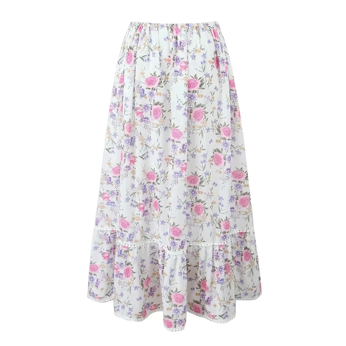 Conjunto de falda de encaje, vestido de verano para mujer, vacaciones en la playa, sexy, algodón, conjunto a juego, atuendos de primavera, blanco, 2 piezas, conjunto de vestidos de mujer 2025