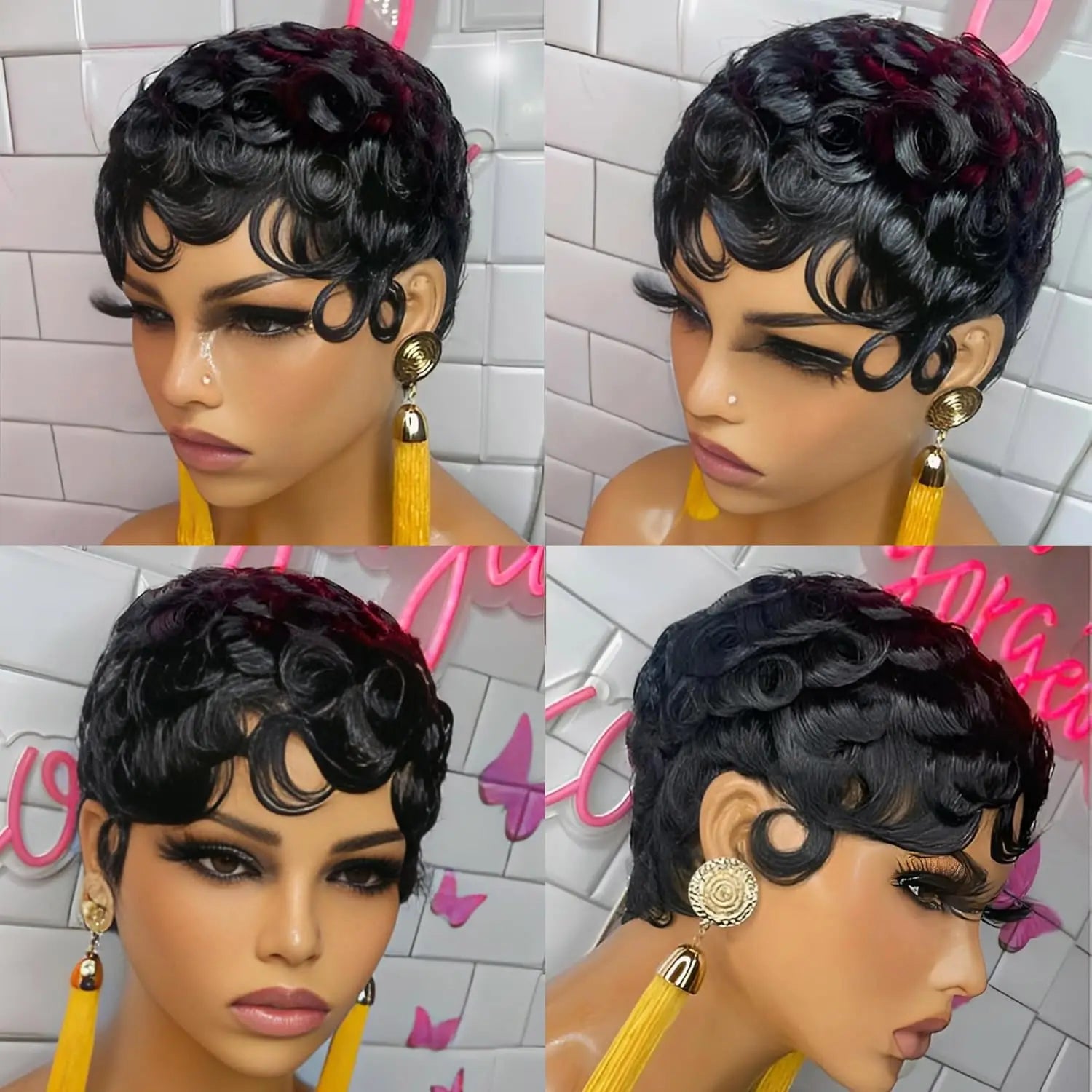 Pixie Cut Short Curly Wig