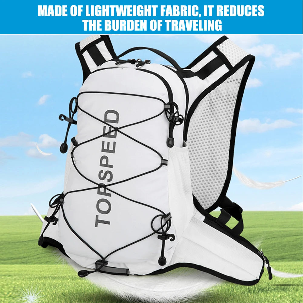Mochila de Senderismo Ligera para Hombre y Mujer, Mochila de Viaje para Acampar al Aire Libre con Sistema de Hidratación, Equipo para Ciclismo y Correr