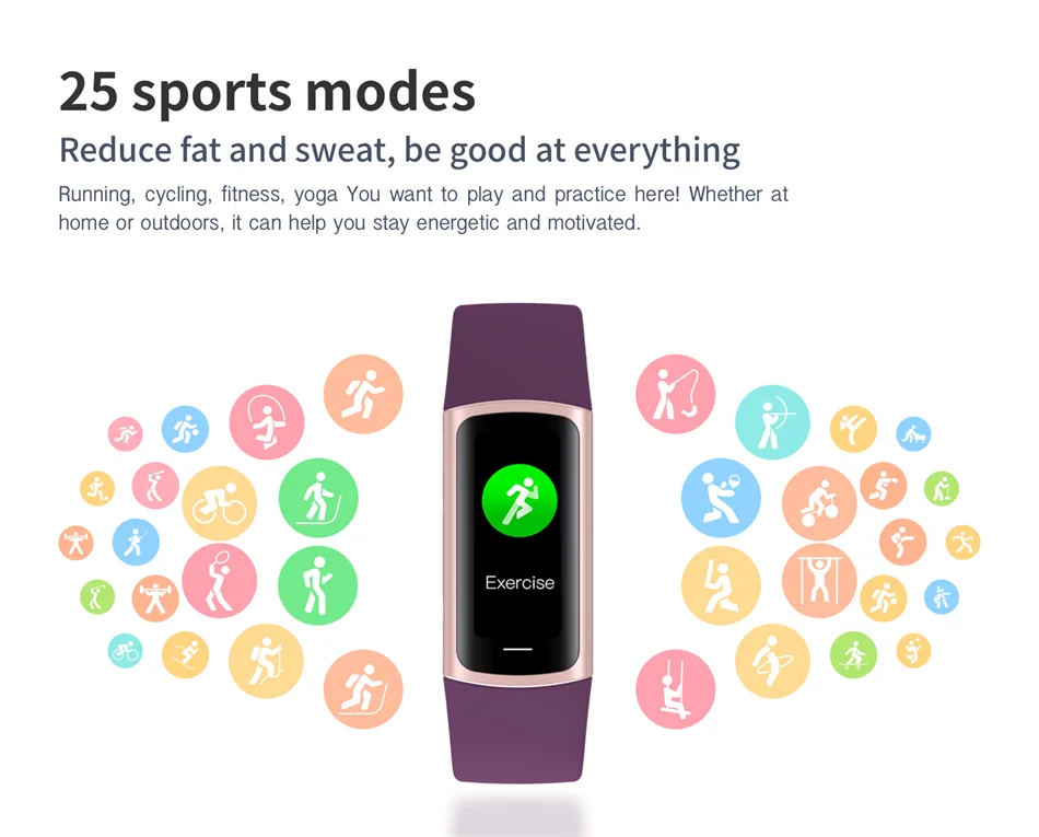 Pulsera inteligente deportiva rastreador de actividad para hombre y mujer banda impermeable conectado al teléfono rastreador de hombres reloj inteligente para Android iOS