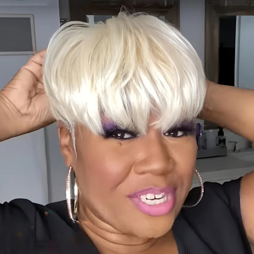 613 Blonde Pixie Wig
