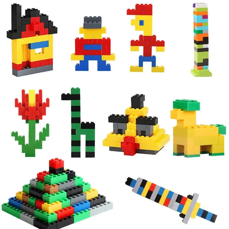 1000 Piezas de bloques de construcción creativos a granel Urban Classic Set, bloques de construcción ensamblados, regalo de cumpleaños, juguetes educativos para niños.