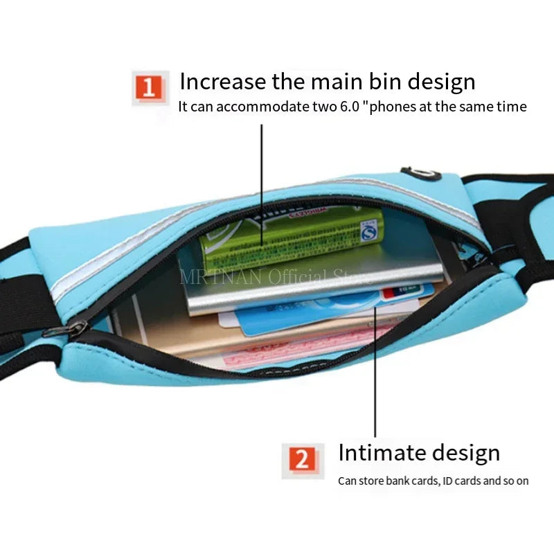 1 sac de course pour femme, sac banane, sac banane de sport pour homme, sac pour téléphone portable, sac de sport, course à pied, téléphone portable, jogging, course à pied, sac de cyclisme