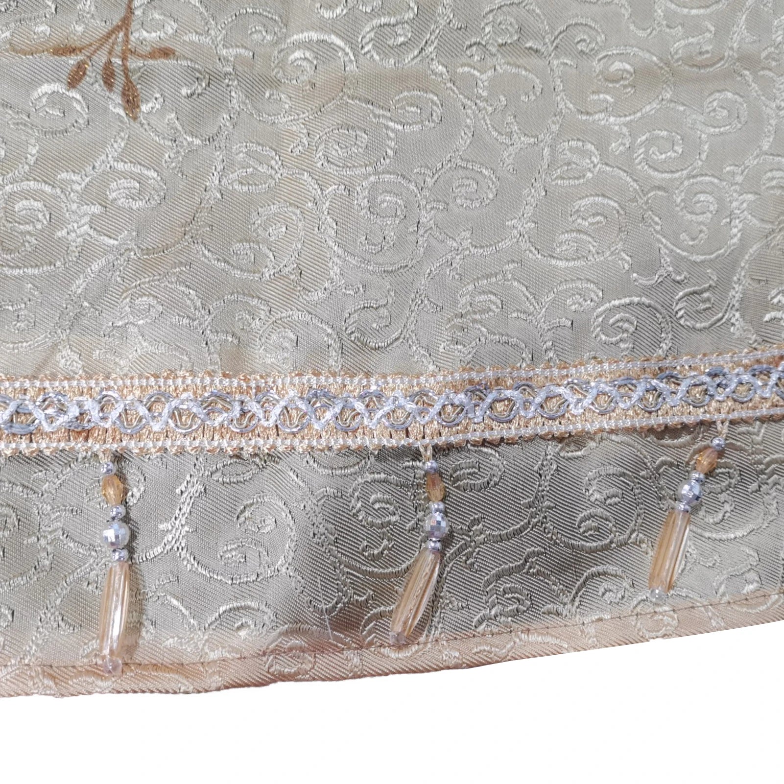 1 cortina de gasa jacquard floral de 100 x 250 cm, cortina de encaje bordada, cortinas transparentes de velo para decoración de dormitorio, balcón, sala de estar