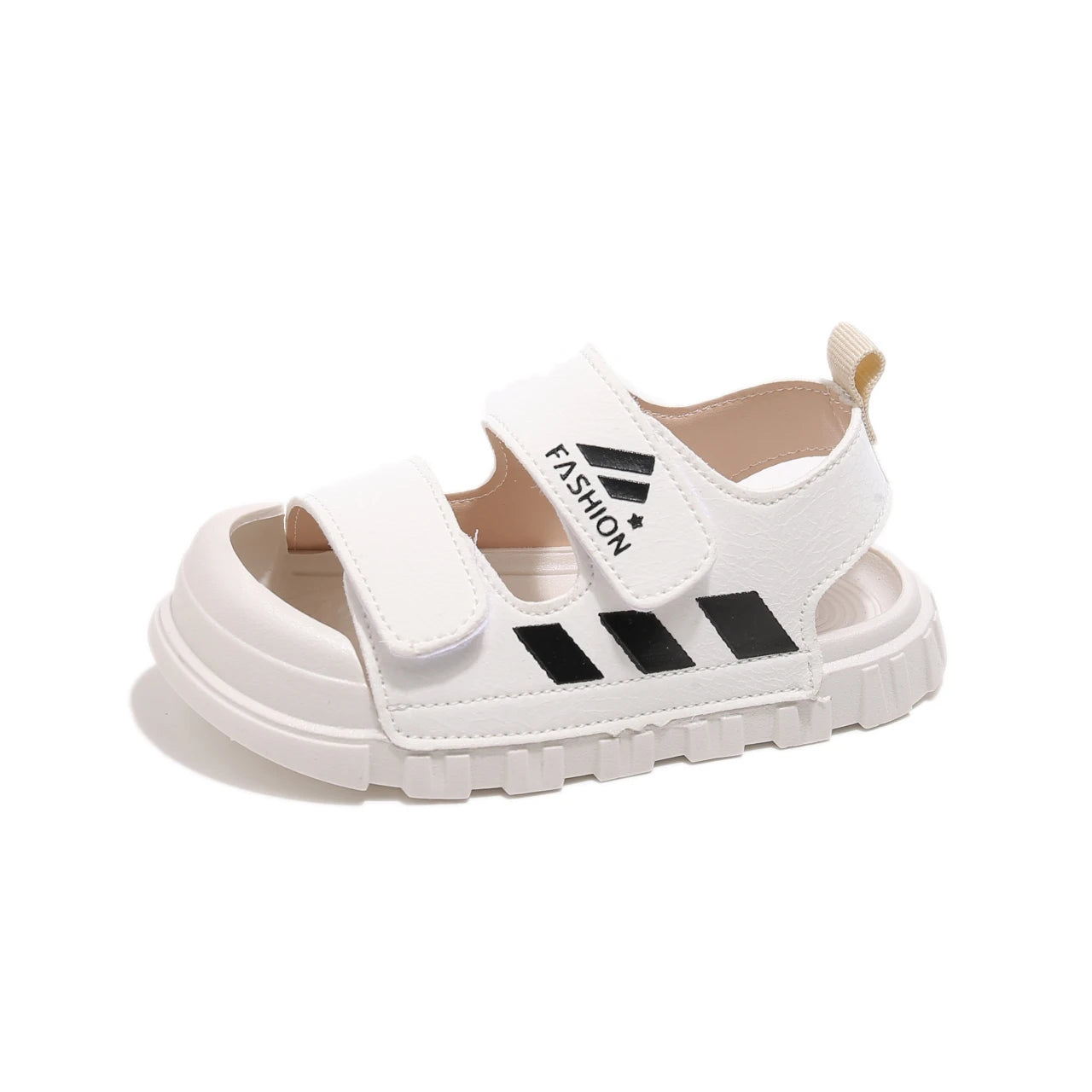 Sandalias para niños, zapatos de playa de verano para niños y niñas, sandalias para niños pequeños, sandalias de moda con punta cubierta, suaves y antinarices.