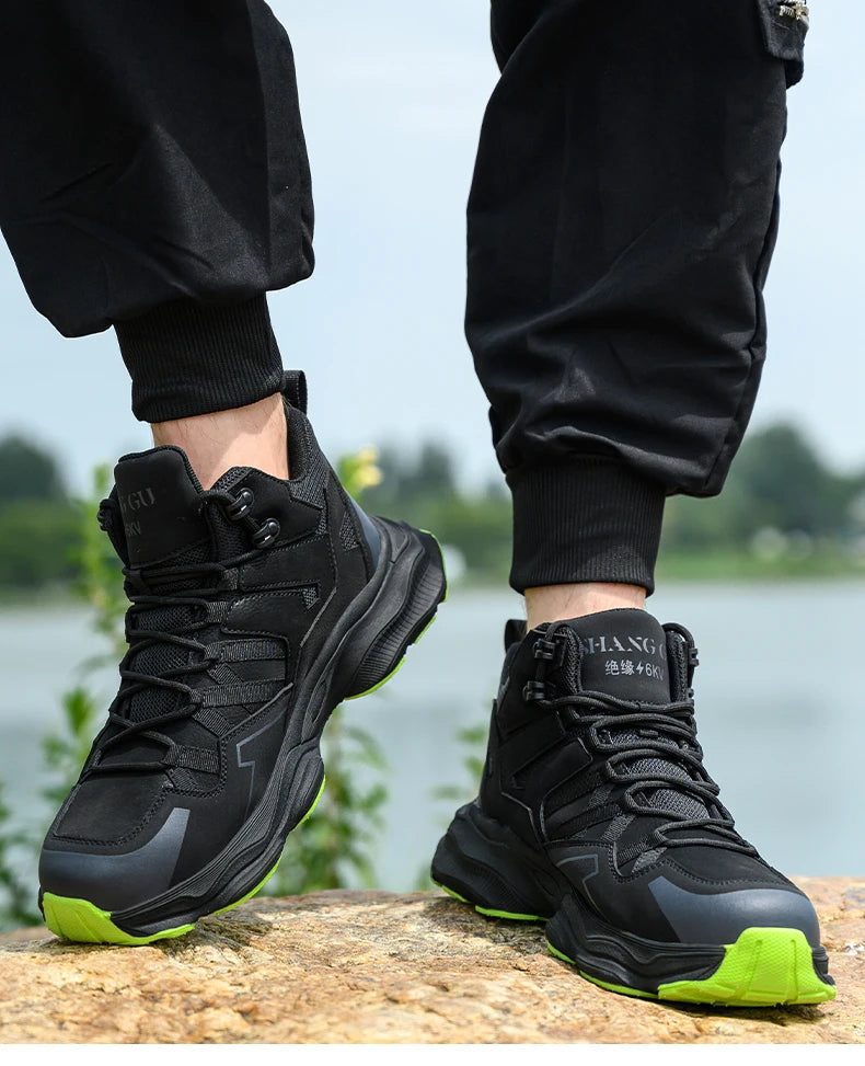 Work Safety Shoes For Men Breathable Indestructible Boots Non-slip Industrial Construction Shoes Male Footwear Protective Boots