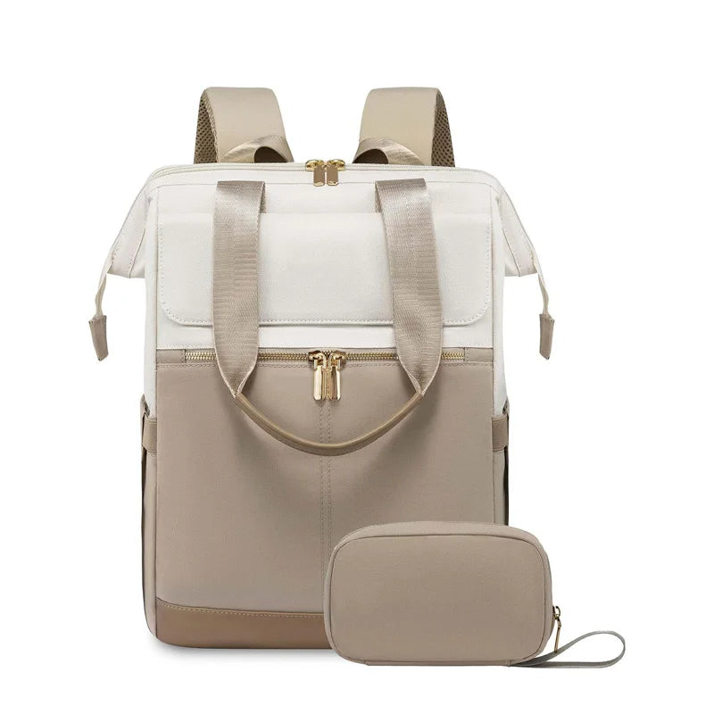 Laptop bag, travel and leisure mommy bag, diaper bag, men's and women's fashionable backpack