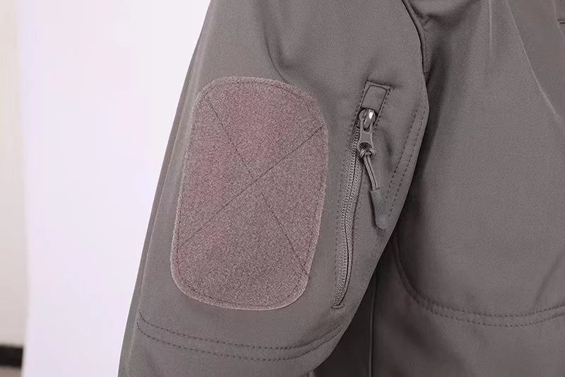 Chaquetas impermeables de lana SoftShell para hombre, otoño e invierno, con capucha, para pesca, senderismo, camping, escalada, esquí, pantalones