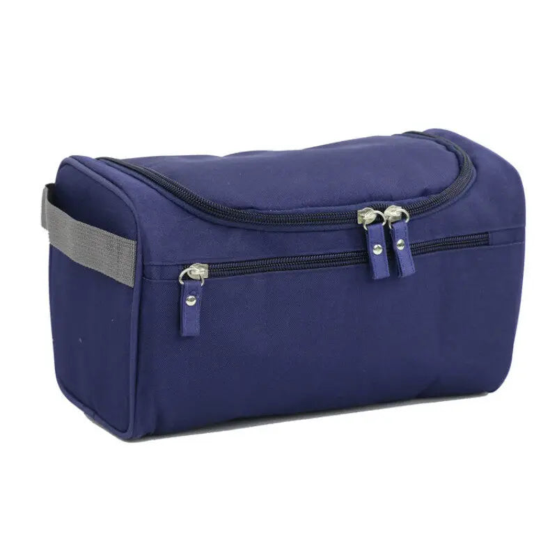 Bolsa de maquillaje portátil unisex, organizador de cosméticos impermeable de gran capacidad, neceser colgante para mujeres, hombres, lavado y afeitado
