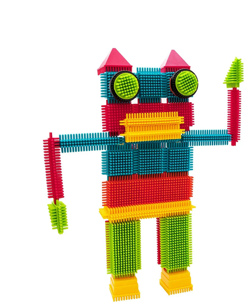 Juguetes de construcción de bloques DIY, ladrillos de modelado educativos para niños, montaje interactivo entre padres e hijos para infantes